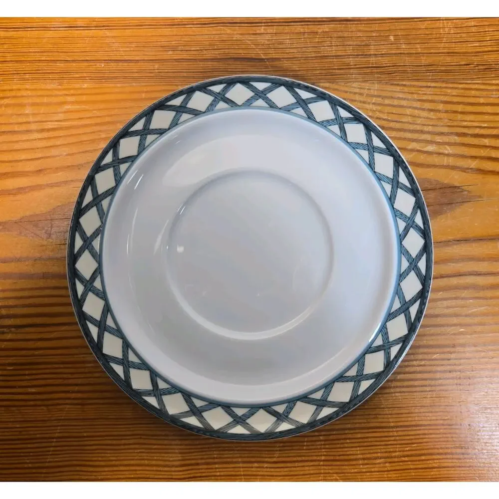 Dansk Nordic Garden Floral Lattice Saucers (Set of 3)
